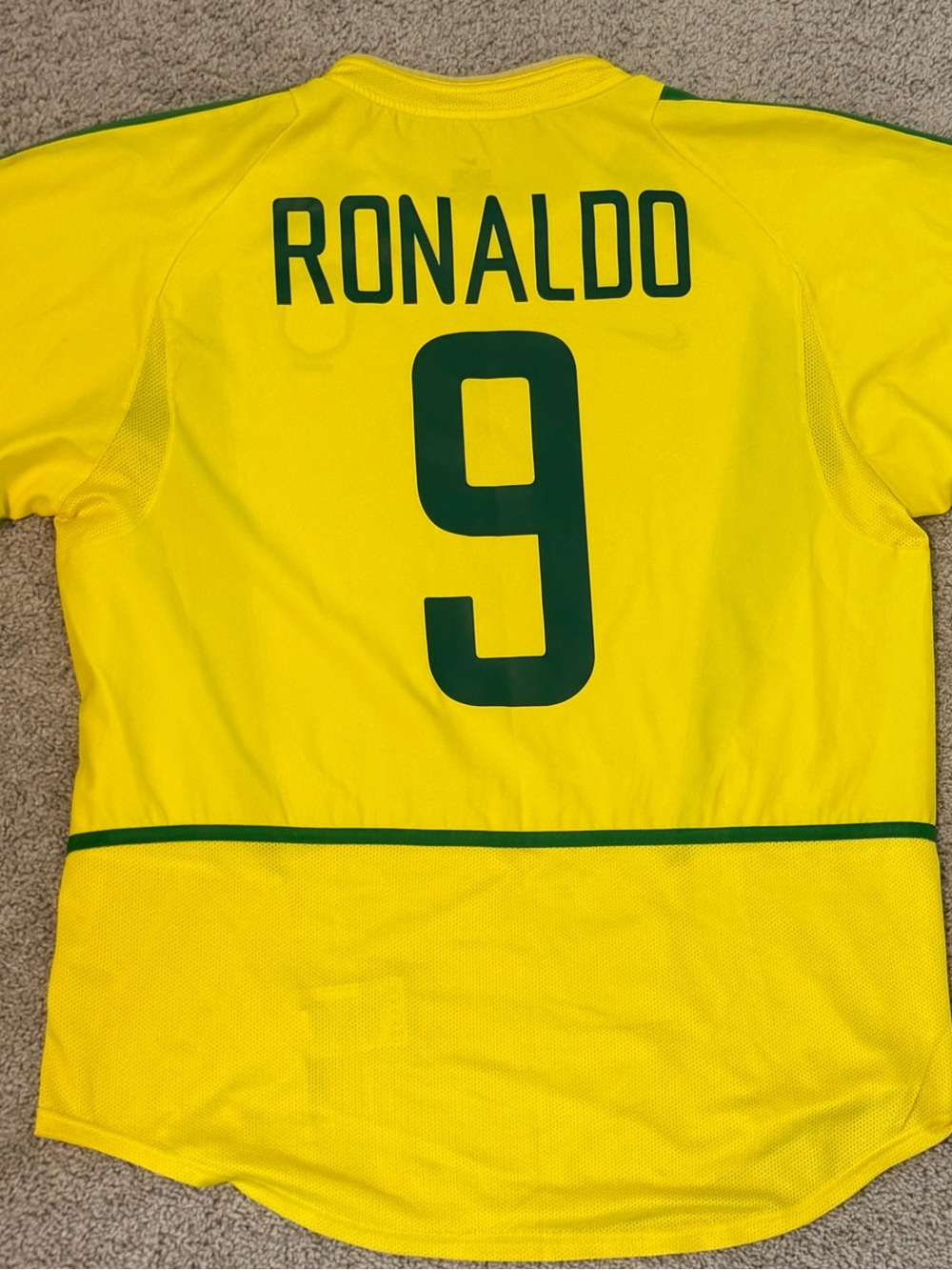 2002 World Cup Ronaldo Brazil Nike Jersey